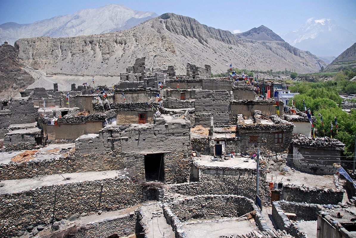 213 Kagbeni Houses And Ruined Fort From Kagbeni Gompa Roof 